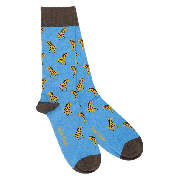 Swole Panda Bamboo Socks - Giraffes