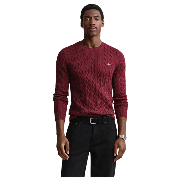GANT Cotton Cable Crew Neck
