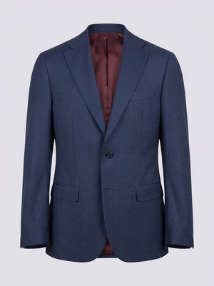 William David Premium Wool Suit - Navy