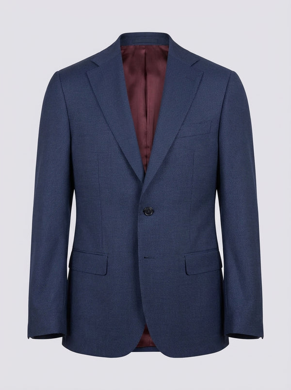 William David Premium Wool Suit - Navy