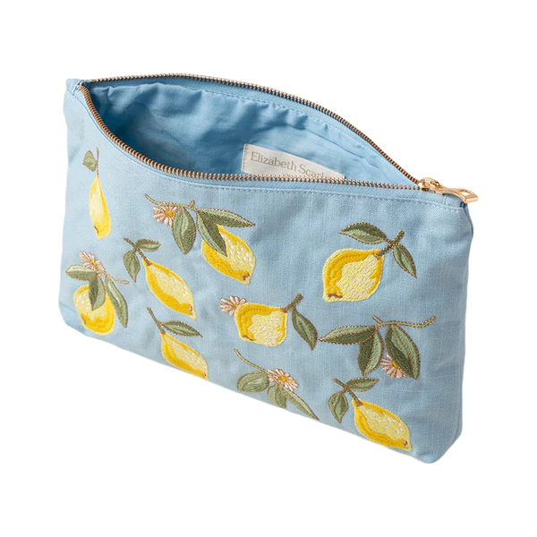 Elizabeth Scarlett Lemon Blossom Cotton Everyday Pouch