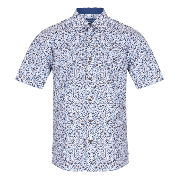 DG's Drifter Ditsy Print Floral Short Sleeve Shirt