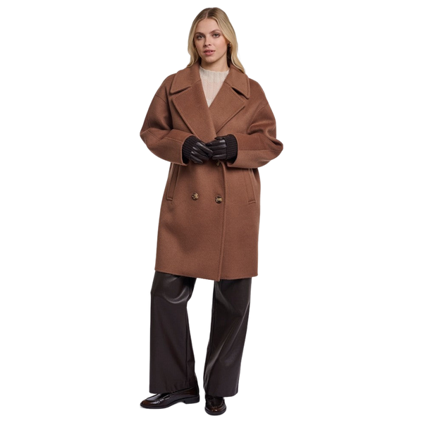 Rino & Pelle Infinity Leather Gloves With Long Knitted Sleeves