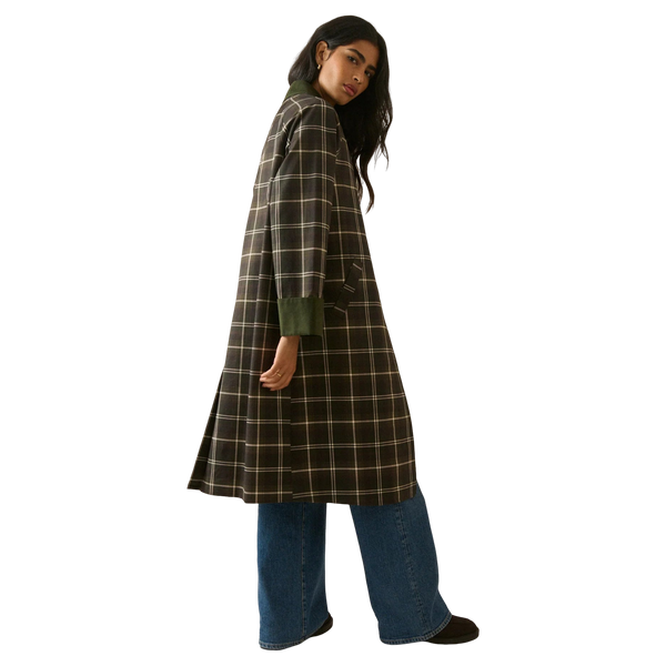 Nobody's Child Diola Tartan Diola Car Coat