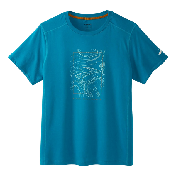 Brooks Distance Short Sleeve 2.0 T-Shirt for Men - Pacific