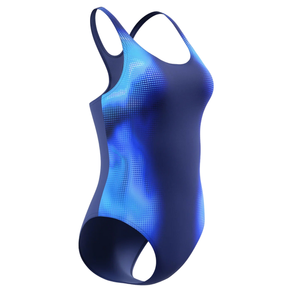 Speedo Print Medalist Swimming Suit