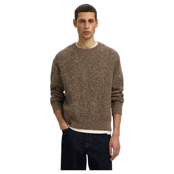 Selected Tilum Long Sleeve Knit Crew Neck