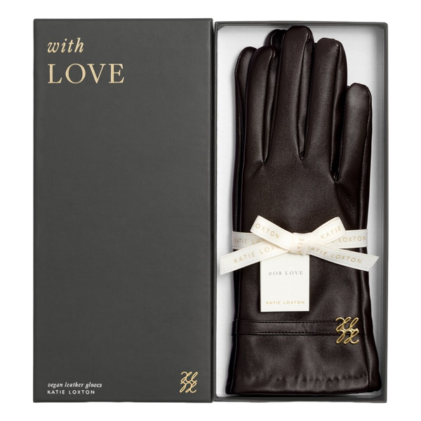 Katie Loxton Boxed Faux Leather Gloves