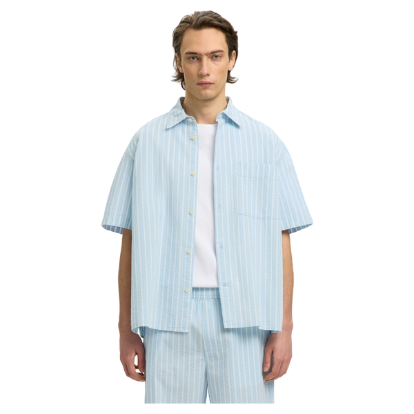 Selected Stuart Seersucker Short Sleeve Shirt