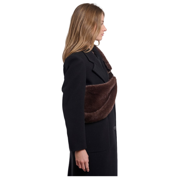 Rino & Pelle Nayla Faux Fur Crossbody Bag