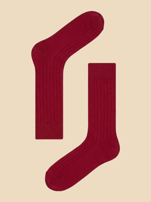 William David Cotton Rib Socks