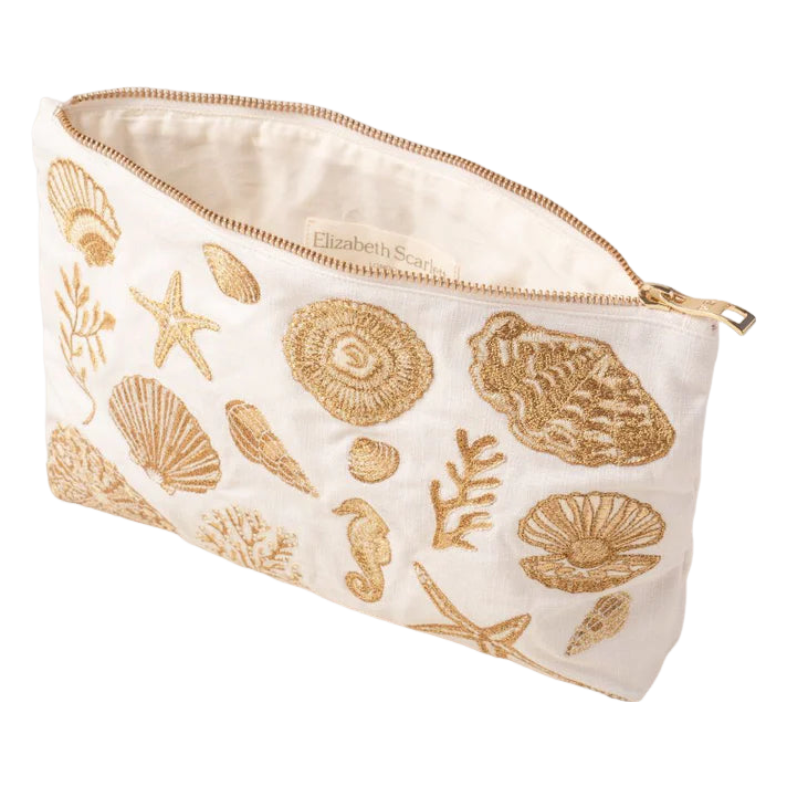 Elizabeth Scarlett Ocean Treasures Cotton Everyday Pouch | Coes Elizabeth Scarlett Ocean Treasures Cotton Everyday Pouch | Coes