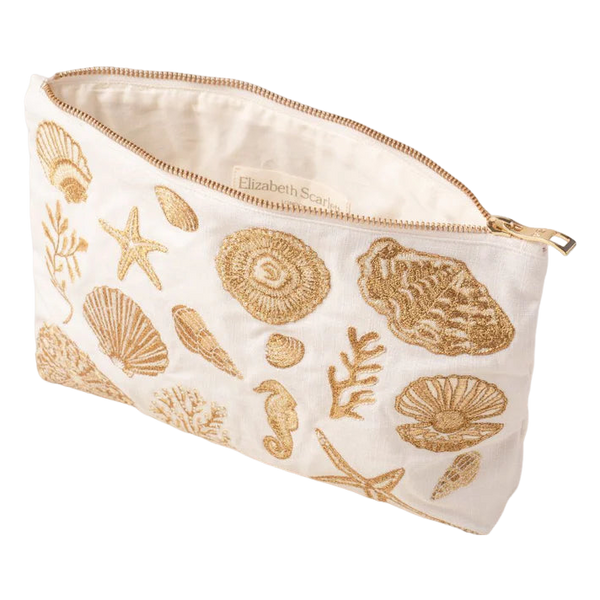 Elizabeth Scarlett Ocean Treasures Cotton Everyday Pouch