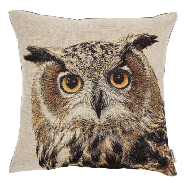 Hines Of Oxford Feather Filled Cushion - Oswald Owl