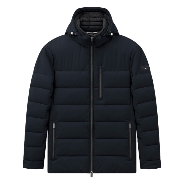 Bugatti Quilted Coat With Hood