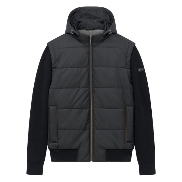 Bugatti 3 In 1 Hooded Knit Hybrid Jacket