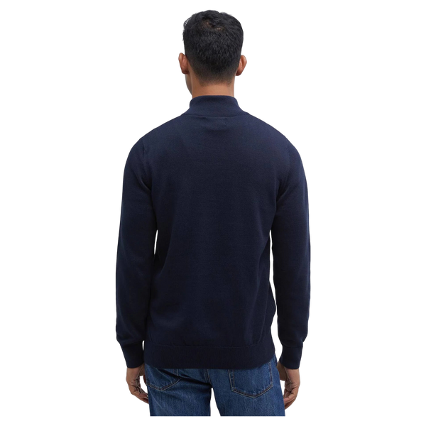 Cotton Half Zip Knitted Jumper