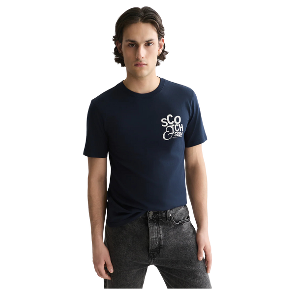 Scotch & Soda Left Chest Artwork Regular Fit T-shirt