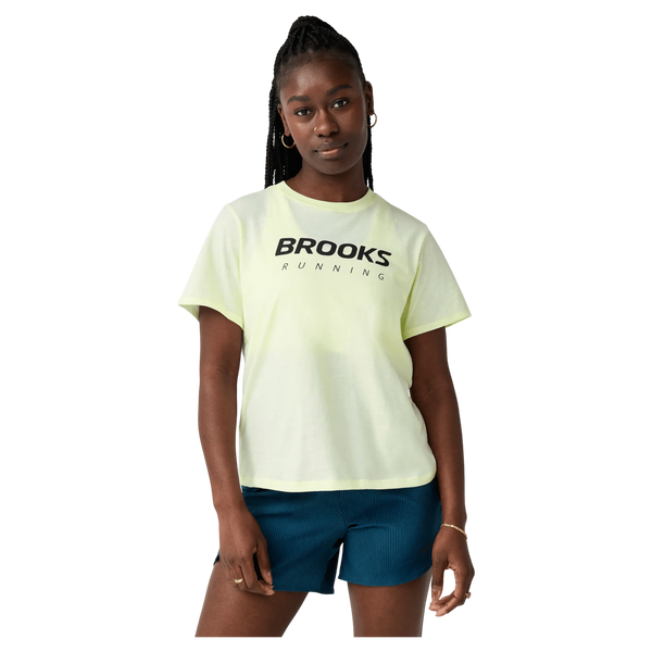 Brooks Graphic Short Sleeve Tee - Luminary/Black