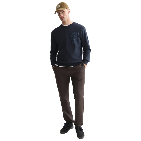 Scotch & Soda Left Chest Artwork Reg Fit Sweatshirt