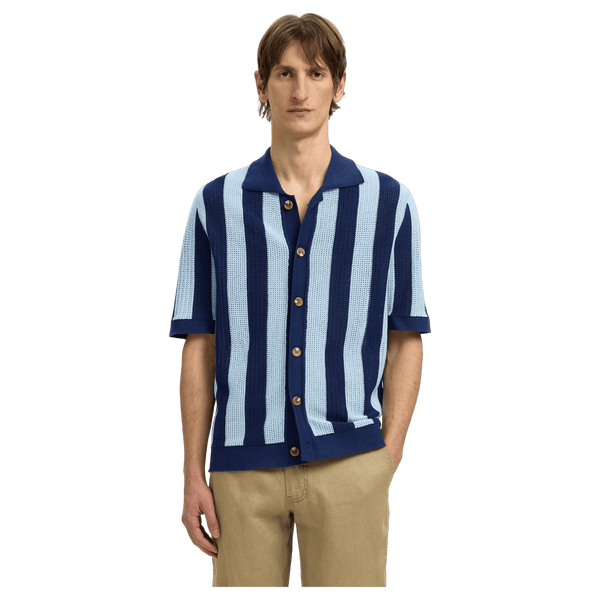 Selected Shane Short Sleeve Open Structure Shirt