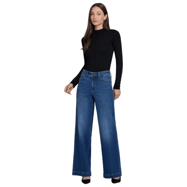 NYDJ High Rise Teresa Wide Leg Jeans