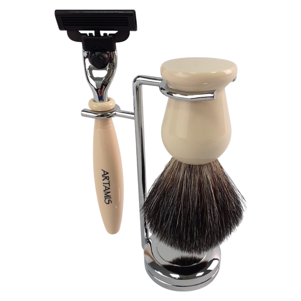 Mach 3 Shaving Set with Badger Brush