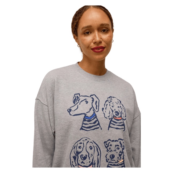 White Stuff Cleo Longline Graphic Sweat