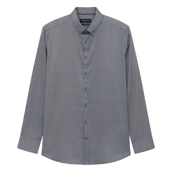 Geo Print Long Sleeve Shirt