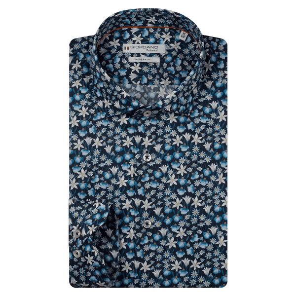 Giordano Long Sleeve Floral Shirt Made With Liberty Fabric
