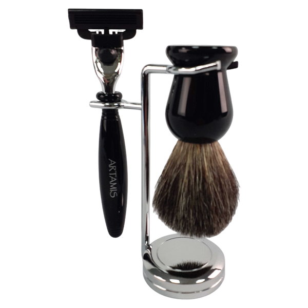 Mach 3 Shaving Set with Badger Brush