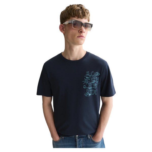 Scotch & Soda Left Chest Artwork Regular Fit T-shirt