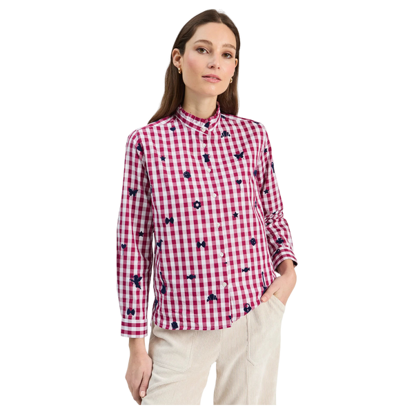 Vilagallo Andy Flock Gingham Blouse
