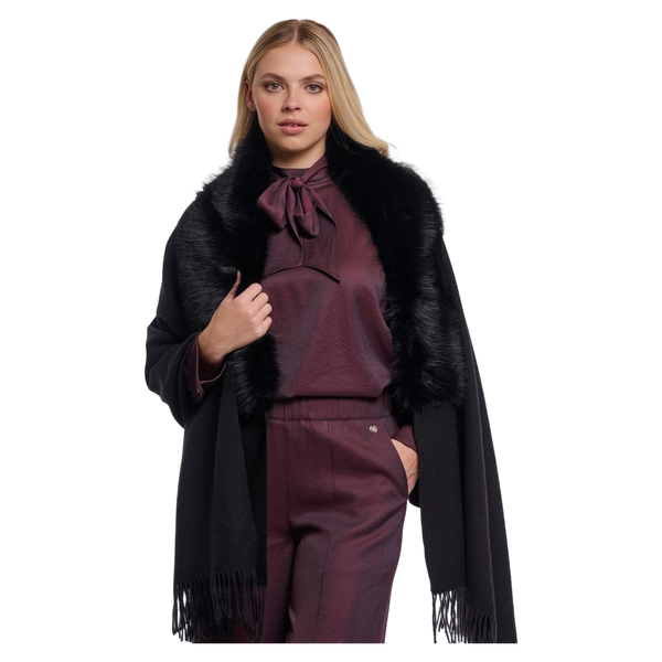 Rino & Pelle Wendy Cape With Fake Fur