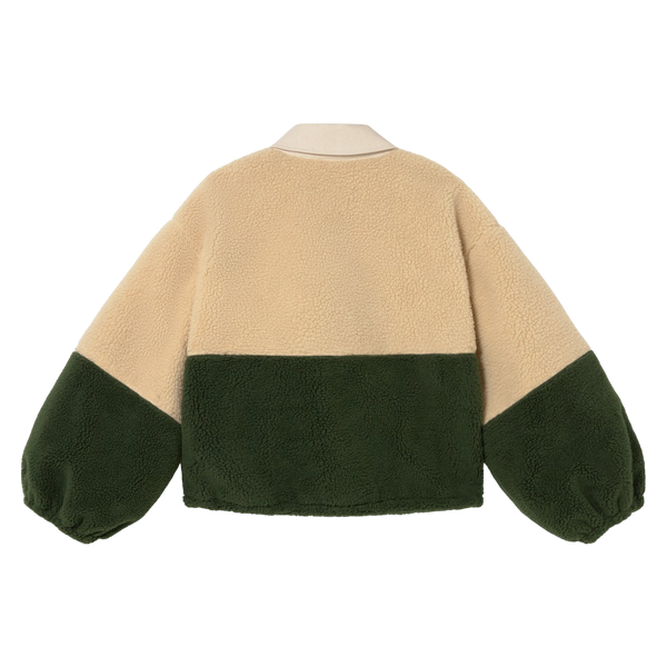 Tiny Big Sister Colour Blocked Sherpa Jacket