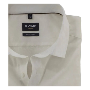 Olymp Changeant Paisley Long Sleeve Shirt - Cream