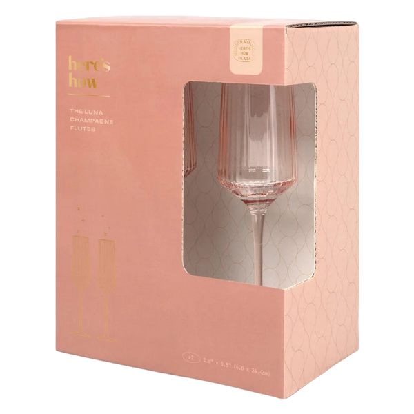 The Luna Champagne Flutes -Set of 2