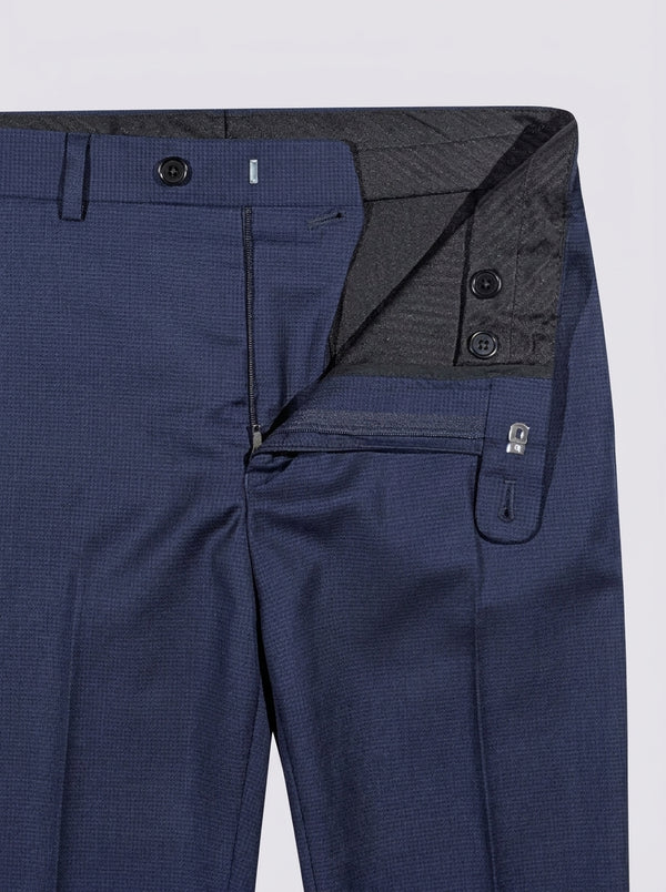 William David Premium Wool Suit - Navy