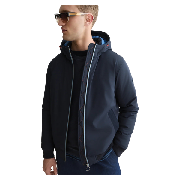 Scotch & Soda Hooded Soft Shell Padded Jacket
