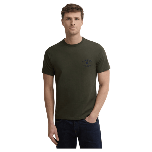 Barbour Tartan Tailored Crest Logo T-shirt