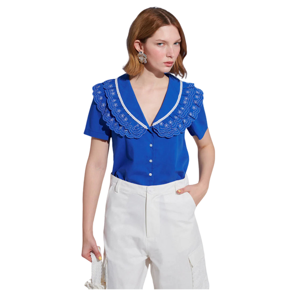 Sister Jane Aegean Trim Blouse