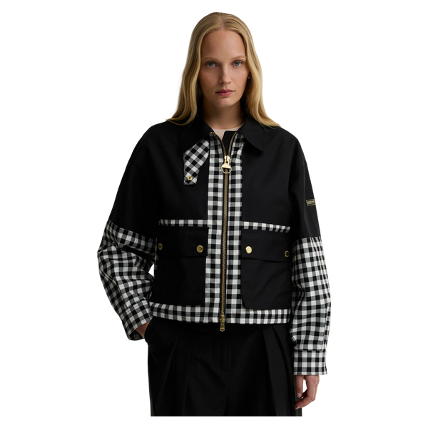 Barbour International Gabriette Check Showerproof Jacket