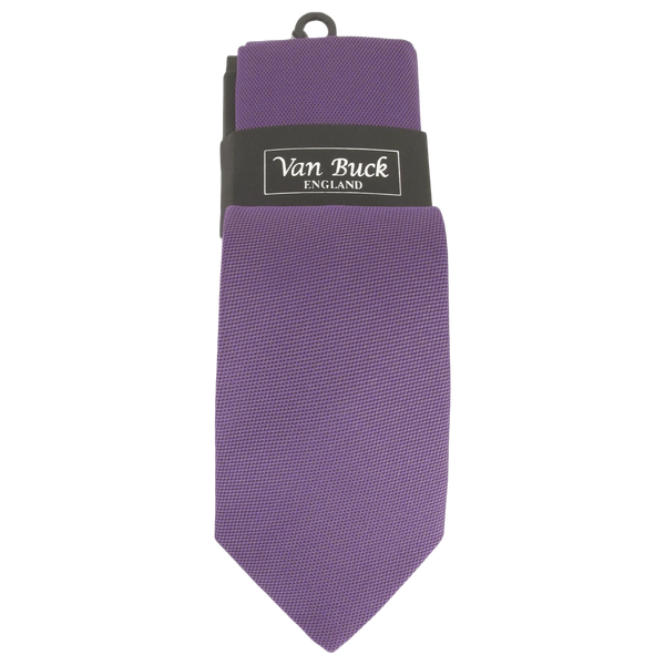 Van Buck Poly Jacquard Extra Long Tie and Hankie Set