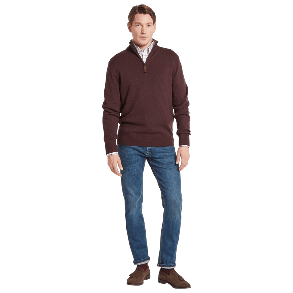 Schoffel Lewis Lambswool 1/4 Zip Jumper