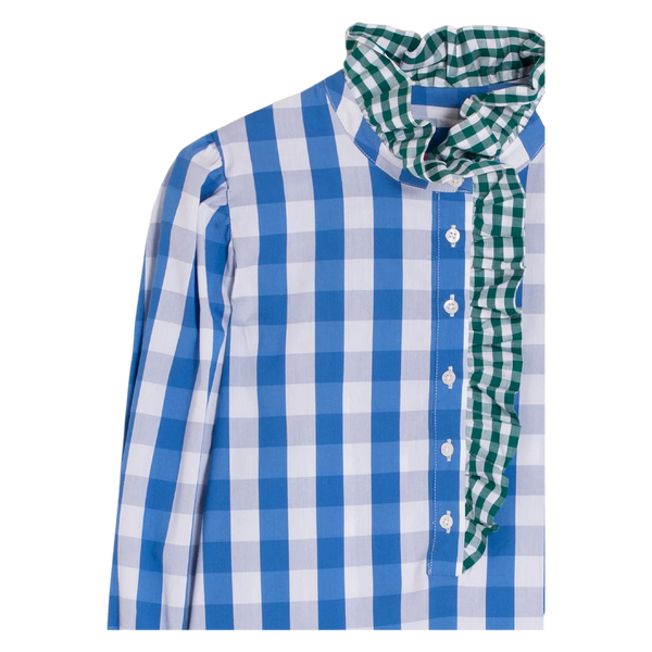 Vilagallo Volantes Gingham Shirt