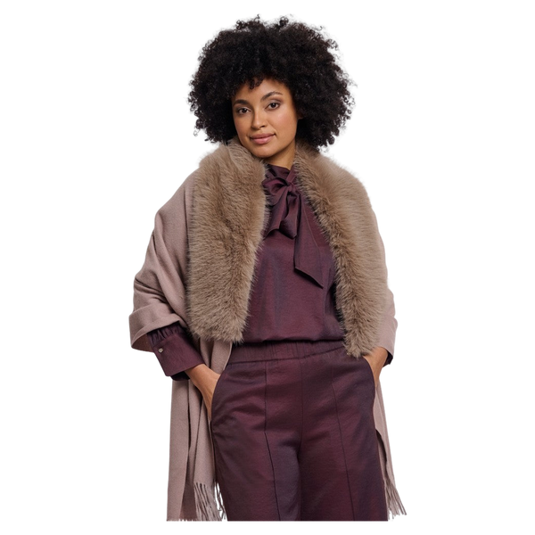 Rino & Pelle Wendy Cape With Fake Fur