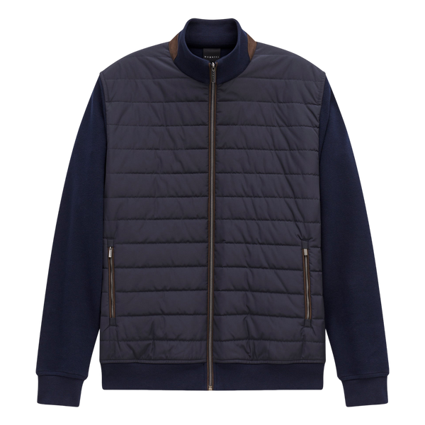 Bugatti Quilted Front Hybrid Zip Jacket