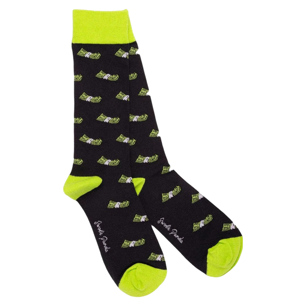Swole Panda Bamboo Socks - Money
