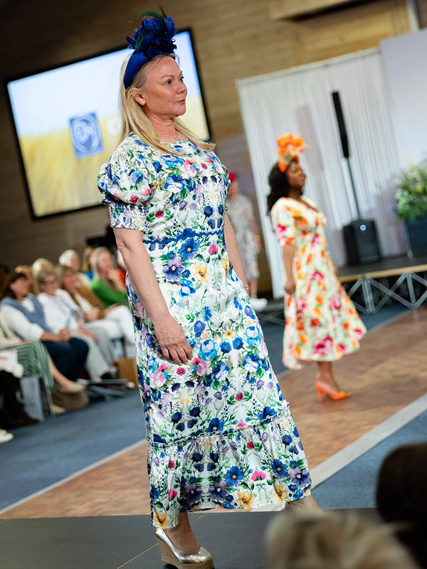 Hope & Ivy Charlotte-ann Puff Sleeve Maxi Dress