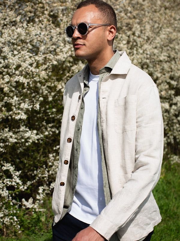 William David Linen Overshirt